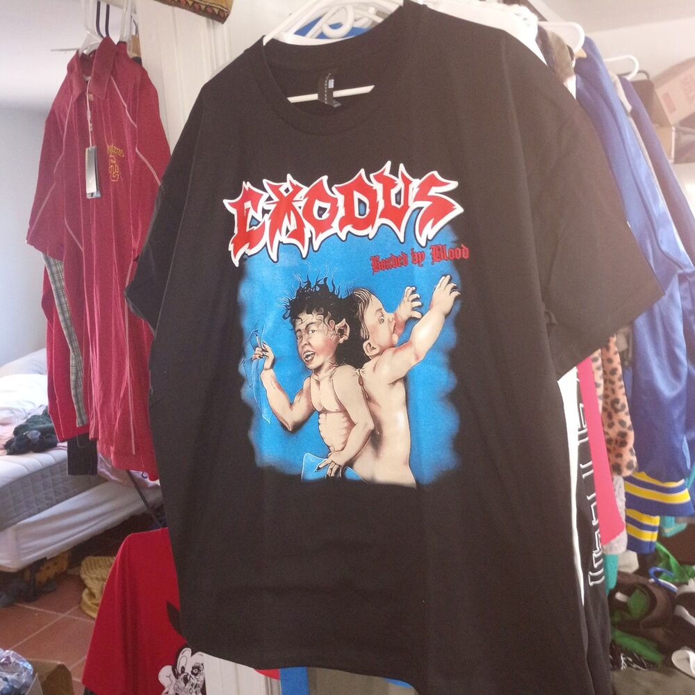 Rare exodus bonded by blood metal band rock tee size xs X-SMALL